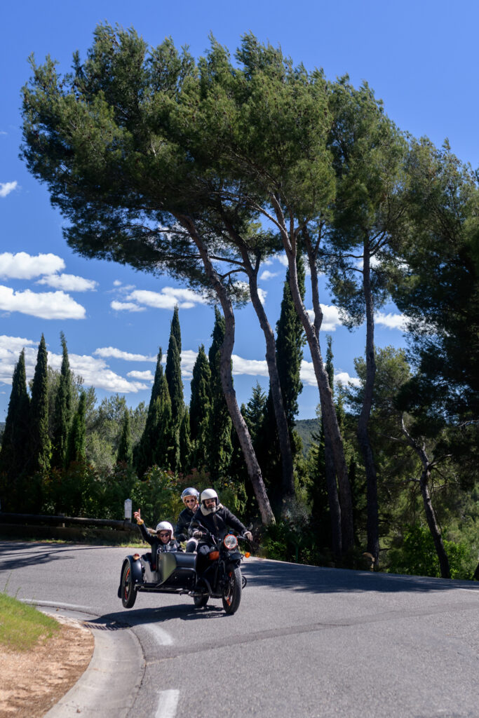balade en side-car à Aix-en-Provence